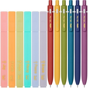 image:imageMr Pen Aesthetic Highlighters and Gel Pens 12 Pack  Bible Highlighters No Bleed Colored Ink Gel Pens Fast Dry and No Smear for Bible Journaling Planner School Supplies