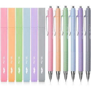 image:imageMr Pen Aesthetic Highlighters and Pens No Bleed 12 Pack  BibleSafe Highlighters with Black Ink Pens FastDrying Smooth Writing for Journaling NoteTaking Planning amp Studying