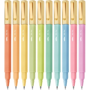 image:imageMr Pen Aesthetic Pens 10 Pack Black Ink Fast Dry  No Smear Bible Pens No Bleed Through 07mm Fine Point Pen