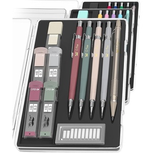 image:imageMr Pen Art Mechanical Pencil Set 5 Sizes 03 05 07 09 20mm  5 HB Lead Refills amp 10 Eraser Refills Precision Drawing Pencils for Sketching Writing amp ArtworkVintage