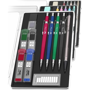 image:imageMr Pen Art Mechanical Pencil Set 5 Sizes 03 05 07 09 20mm  5 HB Lead Refills amp 10 Eraser Refills Precision Drawing Pencils for Sketching Writing amp ArtworkMulticolored