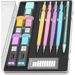 image:imageMr Pen Art Mechanical Pencil Set 5 Sizes 03 05 07 09 20mm  5 HB Lead Refills amp 10 Eraser Refills Precision Drawing Pencils for Sketching Writing amp ArtworkPastel