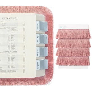 image:imageMr Pen Bible Fringe Trim 264 x 1  Champagne Color Fringe Trim for Bible Accessories WomenSoft Pink