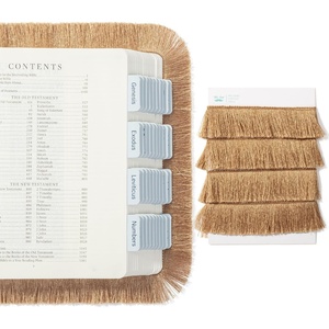 image:imageMr Pen Bible Fringe Trim 264 x 1  Champagne Color Fringe Trim for Bible Accessories WomenWarm Brown