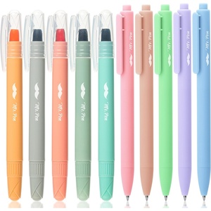 image:imageMr Pen Bible Highlighters and Gel Pens 10 Pack  Assorted Colors Gel Highlighters No Bleed Black Ink Gel Pens Fast Dry and No Smear for Bible Journaling Planner