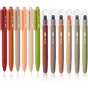 image:imageMr Pen Bible Highlighters and Pens 12 Pack Bible Journaling Kit  6 Colors Gel Highlighters No Bleed and 6 Colors Gel Pens Fast Dry and No Smear for Journaling Planner School Supplies