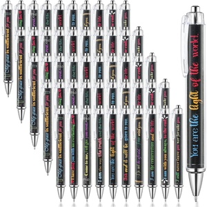 image:imageMr Pen Christian Pen Set 10 Pack Faith Blossoms Black Ink  Bible Verse Pens Ballpoint PensBlack Background  Black Ink