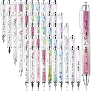 image:imageMr Pen Christian Pen Set 10 Pack Faith Blossoms Black Ink  Bible Verse Pens Ballpoint PensFloral  Black Ink