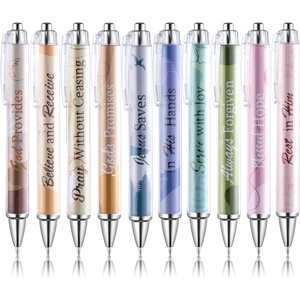 image:imageMr Pen Christian Pen Set 10 Pack Faith Blossoms Black Ink  Bible Verse Pens Ballpoint PensSimple Minimalism  Black Ink
