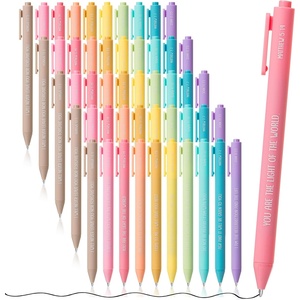 image:imageMr Pen Christian Pens 50 Pack Black Ink Pastel Color Barrels  Bible Verse Pens Ballpoint Bulk