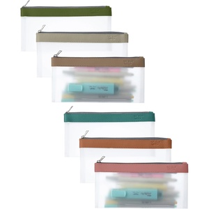 image:imageMr Pen Clear Pencil Pouch 850x425 3 Pack Durable TPU Material  Medium WaterResistant Pencil Bags with Smooth Zipper Multipurpose Clear Pouch for Stationery School OfficeNatural Glow