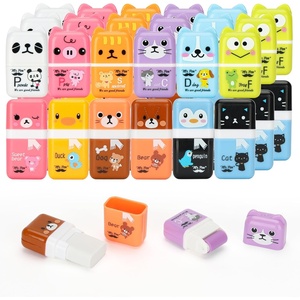 image:imageMr Pen Cute Animal Eraser with Clean Up Roller and Cover 36 Pack LatexFree Bulk Pencil Erasers for Teens amp Kids Teacher Classroom School Supplies Party Favor