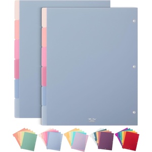 image:imageMr Pen Dividers for 3 Ring Binder 2 Sets 6 PackSet 12 pcs  Letter Size Binder Dividers with Tabs for Student Teacher Office Home OrganizersMisty