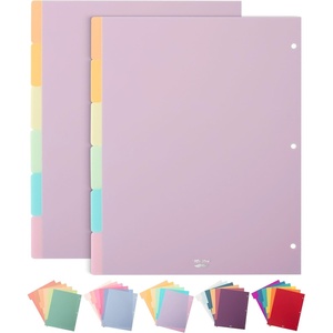 image:imageMr Pen Dividers for 3 Ring Binder 2 Sets 6 PackSet 12 pcs  Letter Size Binder Dividers with Tabs for Student Teacher Office Home OrganizersPastel