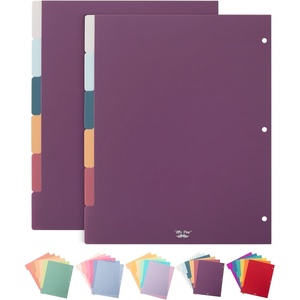 image:imageMr Pen Dividers for 3 Ring Binder 2 Sets 6 PackSet 12 pcs  Letter Size Binder Dividers with Tabs for Student Teacher Office Home OrganizersRetro