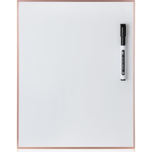 image:imageMr Pen Dry Erase Board 14 x 11 with a Black Dry Erase Marker  Aluminum Frame Gold Magnetic Small Mini White Board for Students Fridge Wall Locker Includes Double Sided TapesRose Gold