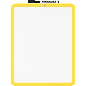 image:imageMr Pen Dry Erase Board 14 x 11 with a Black Dry Erase Marker  Green Frame Small Mini White Board for Students Fridge Wall Locker Includes Double Sided TapesYellow