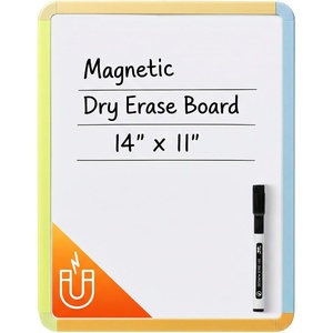 image:imageMr Pen Dry Erase Board 14 x 11 with a Black Dry Erase Marker  Green Frame Small Mini White Board for Students Fridge Wall Locker Includes Double Sided TapesCitrus