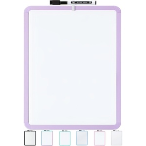 image:imageMr Pen Dry Erase Board 14 x 11 with a Black Dry Erase Marker  Green Frame Small Mini White Board for Students Fridge Wall Locker Includes Double Sided TapesPurple