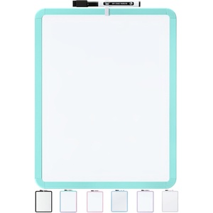 image:imageMr Pen Dry Erase Board 14 x 11 with a Black Dry Erase Marker  Green Frame Small Mini White Board for Students Fridge Wall Locker Includes Double Sided TapesMint Green