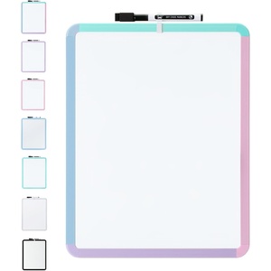 image:imageMr Pen Dry Erase Board 14 x 11 with a Black Dry Erase Marker  Green Frame Small Mini White Board for Students Fridge Wall Locker Includes Double Sided TapesC Colorful