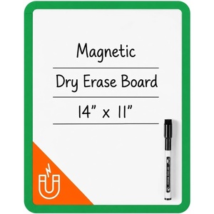 image:imageMr Pen Dry Erase Board 14 x 11 with a Black Dry Erase Marker  Green Frame Small Mini White Board for Students Fridge Wall Locker Includes Double Sided TapesGreen 2
