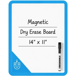 image:imageMr Pen Dry Erase Board 14 x 11 with a Black Dry Erase Marker  Green Frame Small Mini White Board for Students Fridge Wall Locker Includes Double Sided TapesBlue 2