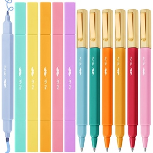 image:imageMr Pen Dual Tip Aesthetic Highlighters and Ballpoint Pens No Bleed  12 Pack Assorted Colors Bible Highlighters and Pens No Bleed Fast Dry amp No Smear for Bible Journaling Planner