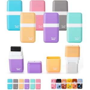 image:imageMr Pen Eraser with Cover and Roller 6 Pack Animal Theme  Cute Erasers for KidsB Pastel Colors