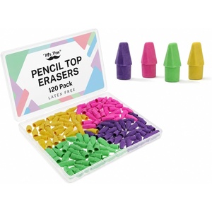 image:imageMr Pen Erasers for Pencils 120 Pack Pencil Top Erasers Eraser Caps  Kids Cap Tops Topper Erasers Ereaser