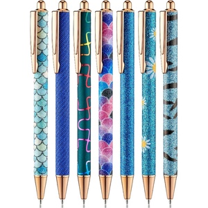 image:imageMr Pen Fancy Pens for Women 7 Pack Black Ink Ballpoint 10 Refills  10mm Glitter Cute Pens for Journaling Sparkly Fancy Pen for Writing Women amp Girls School Gifts College StudentsAzure Elegance