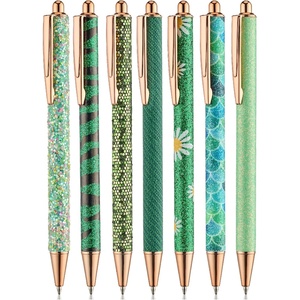 image:imageMr Pen Fancy Pens for Women 7 Pack Black Ink Ballpoint 10 Refills  10mm Glitter Cute Pens for Journaling Sparkly Fancy Pen for Writing Women amp Girls School Gifts College StudentsEmerald Enchantment