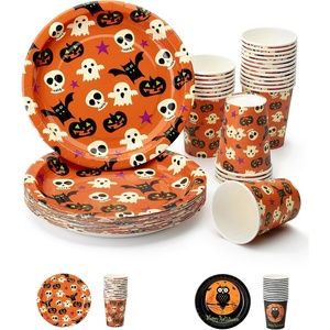 image:imageMr Pen Halloween Plates and Cups Set 48 Pcs Halloween Cups and Plates
