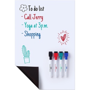 image:imageMr Pen Magnetic Dry Erase Whiteboard 17 x 1125  Magnetic Dry Erase Board Sheet with 4 Dry Erase Markers Magnetic Whiteboard for Fridge Fridge Whiteboard