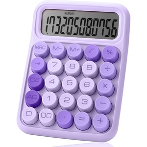 image:imageMr Pen Mechanical Switch Calculator 12 Digit Large LCD Display  Blue with Big Buttons Mechanical Switch Calculator for Home School OfficePurple