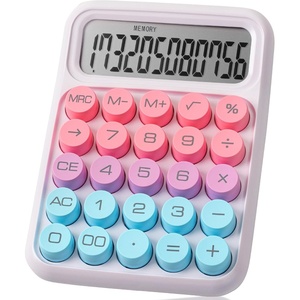 image:imageMr Pen Mechanical Switch Calculator 12 Digit Large LCD Display  Colorful with Big Buttons Mechanical Switch Calculator for Home School OfficeBubble Gum