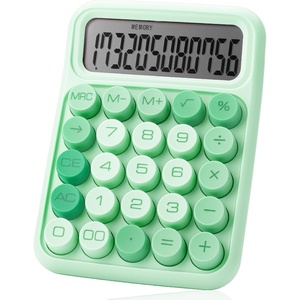 image:imageMr Pen Mechanical Switch Calculator 12 Digit Large LCD Display  Colorful with Big Buttons Mechanical Switch Calculator for Home School OfficeGreen