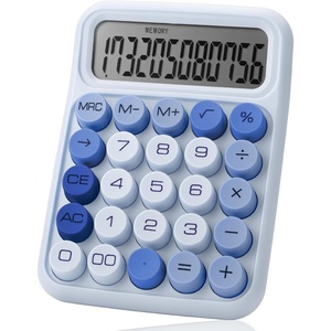 image:imageMr Pen Mechanical Switch Calculator 12 Digit Large LCD Display  Colorful with Big Buttons Mechanical Switch Calculator for Home School OfficeTwilight