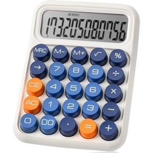 image:imageMr Pen Mechanical Switch Calculator 12 Digit Large LCD Display  Colorful with Big Buttons Mechanical Switch Calculator for Home School OfficeWarm Brown