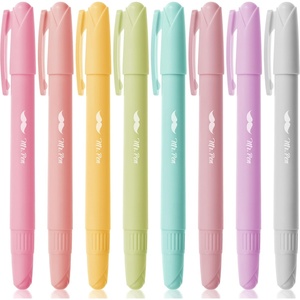 image:imageMr Pen No Bleed Gel Highlighters Assorted Colors 8 Pack  Bible Highlighters and Pens No Bleed Bible Markers for Study Journaling School Supplies and Accessories