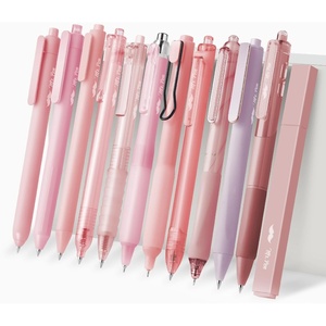 image:imageMr Pen Pastel Green Gel Pens Set 12 Pack  Black Ink Cute Writing Pens with 1 Aesthetic Highlighter 05 mm Smooth Gel Pens for Journaling Aesthetic Girly StationeryPastel Pink Barrel