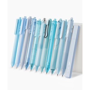 image:imageMr Pen Pastel Green Gel Pens Set 12 Pack  Black Ink Cute Writing Pens with 1 Aesthetic Highlighter 05 mm Smooth Gel Pens for Journaling Aesthetic Girly StationeryPastel Blue Barrel