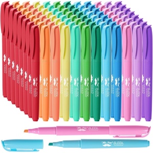 image:imageMr Pen Pastel Highlighters 96 Pack Assorted Colors Fast Dry  Bulk Highlighter Pastel Set Bible Journaling Highlighter Marker Colored School Supplies