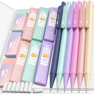 image:imageMr Pen Pastel Mechanical Pencil Set with Lead Refills amp Erasers 6 Pack  3 Sizes 05 07 amp 09mm 6x Tubes HB Lead Refill 3x Eraser for School Supplies Students Drawing amp Sketching