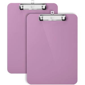 image:imageMr Pen Plastic Clipboard 125 x 9 2 Pack Clipboard Plastic  LowProfile Metal Clip with Retractable Hanging HoleLavender Mist