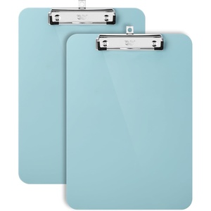 image:imageMr Pen Plastic Clipboard 125 x 9 2 Pack Clipboard Plastic  LowProfile Metal Clip with Retractable Hanging HolePastel Green
