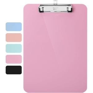 image:imageMr Pen Plastic Clipboard 125 x 9 Navy Blue Clipboard Plastic  LowProfile Metal Clip with Retractable Hanging HoleCareys Pink