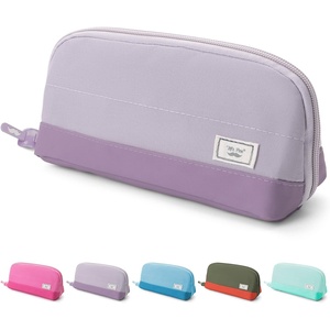 image:imageMr Pen Purple Pencil Case with 6 Compartments and Zipper Closure Unisex Casual Pencil Pouch with Shoulder Strap