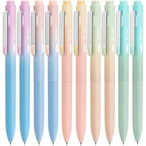 image:imageMr Pen Retractable Gel Pens 10 Pack Black Ink Gradient Barrel  Fine Point 05 mm Fast Dry Smooth Writing Cute Pens for Drawing Writing Planner and School Supplies