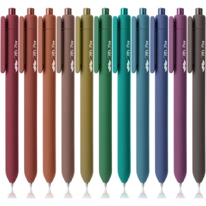image:imageMr Pen Retractable Gel Pens 11 Pack Dark Vintage Color Ink  Fine Point 07 mm Fast Dry Smooth Writing Cute Gel Ink Pens for Drawing Writing Planner and School Supplies